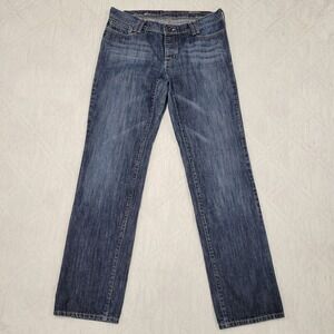 Eddie Bauer Specially Died Boyfriend Relaxed blue jeans waist 33 size 11‎